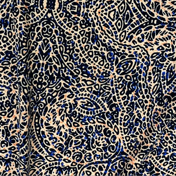 The Limited Black & Blue Paisley Print Top - Size Medium - Picture 4 of 7